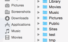 drag and drop folder to osx favourite sidebar